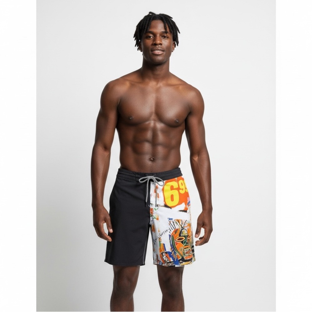 Billabong LAB x Andy Warhol + Jean-Michel Basquiat Board Shorts -‎ Size 33